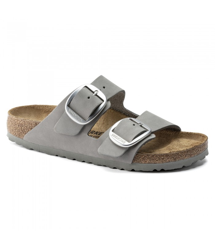 Birkenstock  Arizona Big Buckle Nubuck Leather Dove Gray 1022154