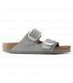 Birkenstock  Arizona Big Buckle Nubuck Leather Dove Gray 1022154