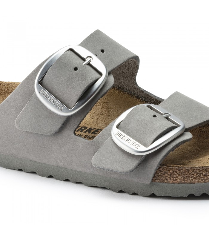 Birkenstock  Arizona Big Buckle Nubuck Leather Dove Gray 1022154