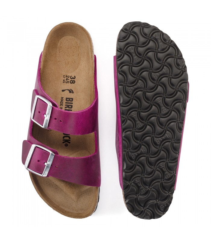 Birkenstock  Arizona Waxy Leather Festival Fuchsia 1024133