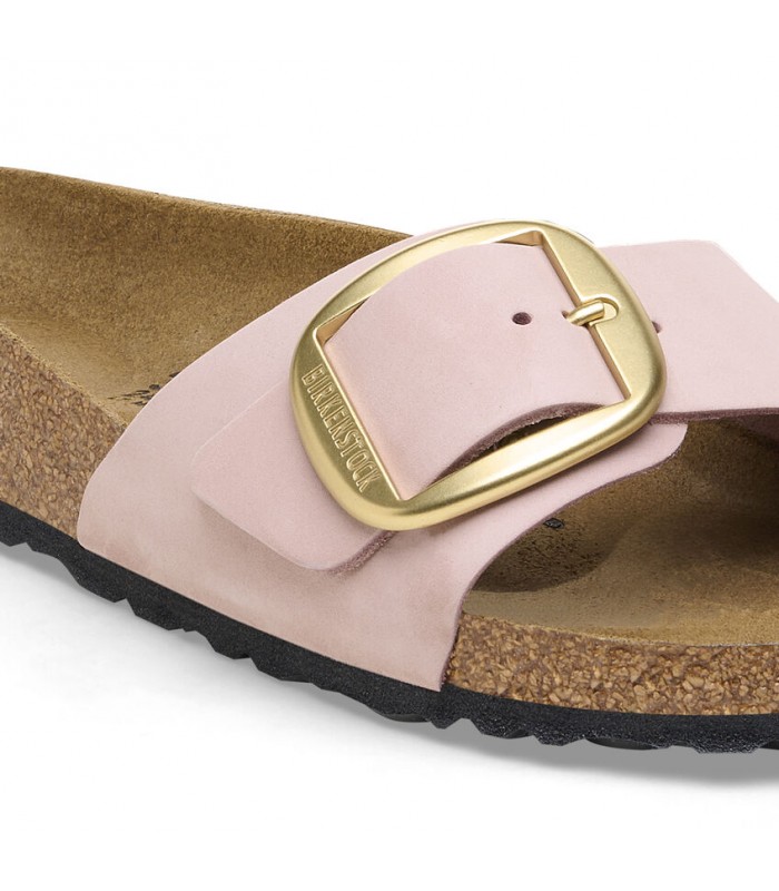 Birkenstock Madrid Big Buckle Nubuck Leather Soft Pink 1027056