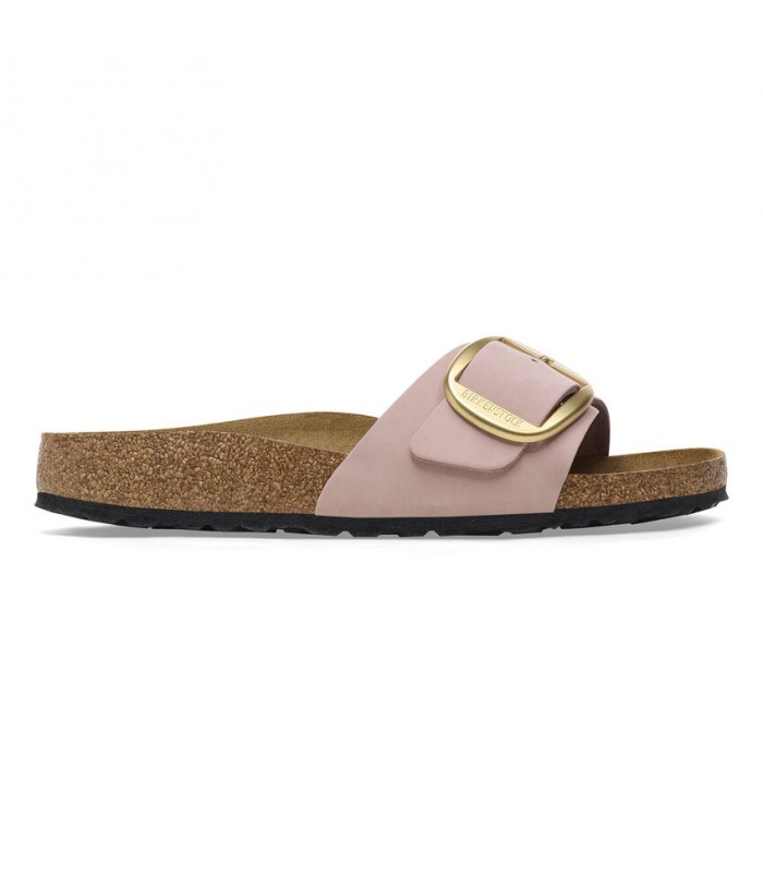 Birkenstock Madrid Big Buckle Nubuck Leather Soft Pink 1027056