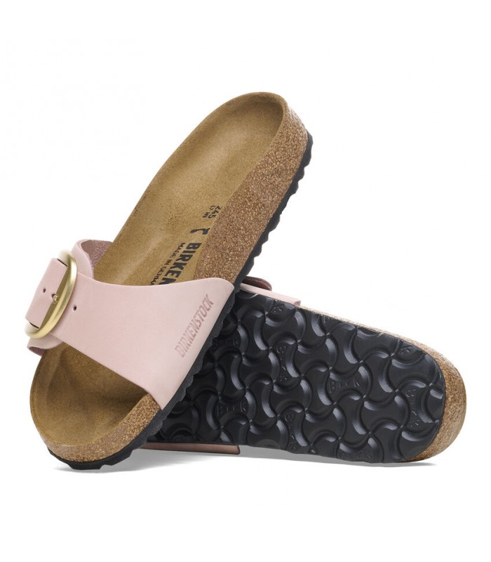 Birkenstock Madrid Big Buckle Nubuck Leather Soft Pink 1027056