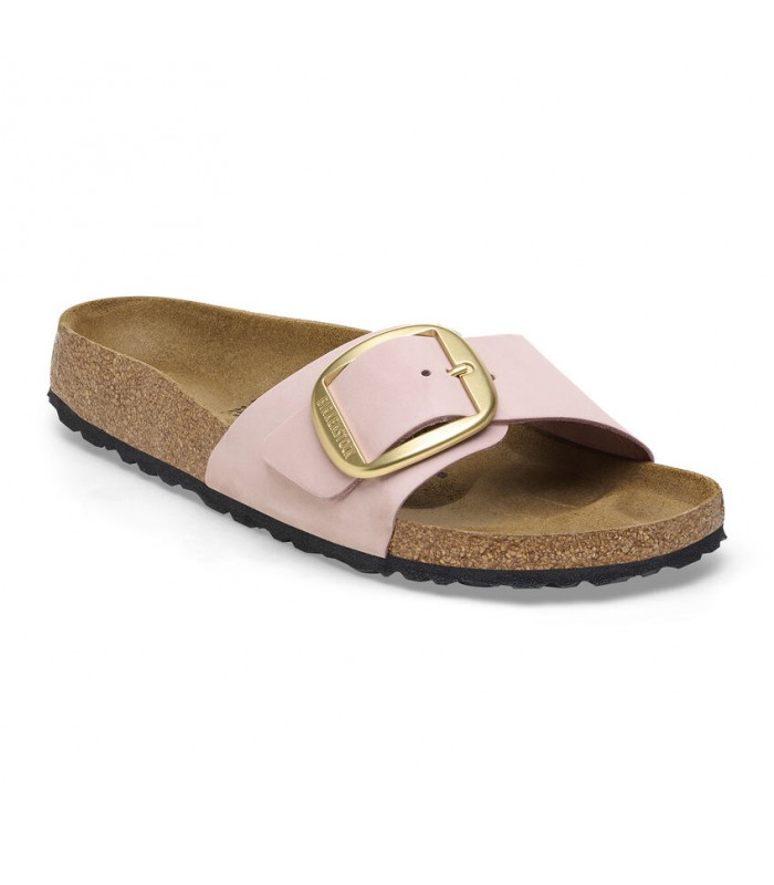 Birkenstock Madrid Big Buckle Nubuck Leather Soft Pink 1027056