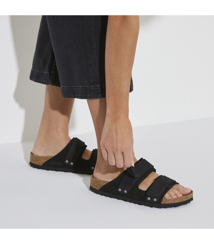 Birkenstock Uji Nubuck Leather Suede Black 1024832