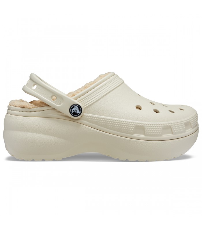 Crocs Classic Platform Lined Clog Bone 207938