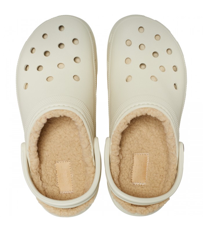 Crocs Classic Platform Lined Clog Bone 207938